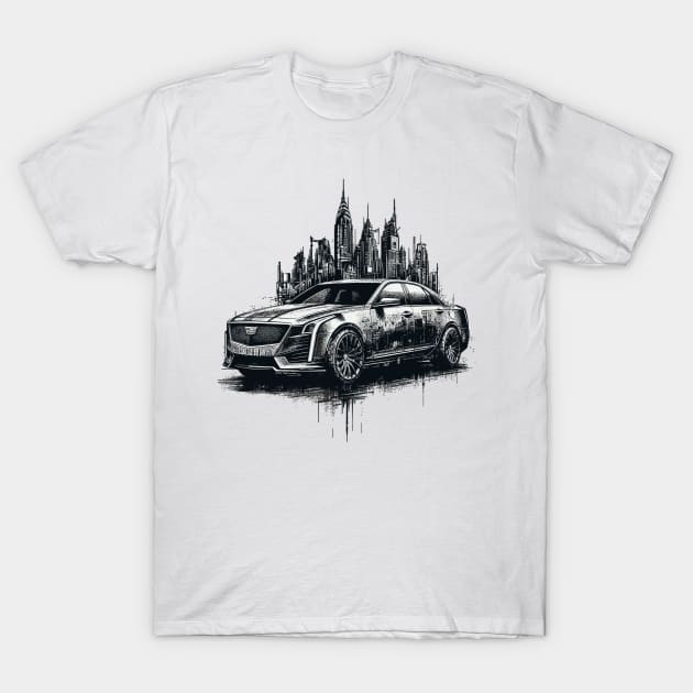 Cadillac CT6 T-Shirt by Vehicles-Art